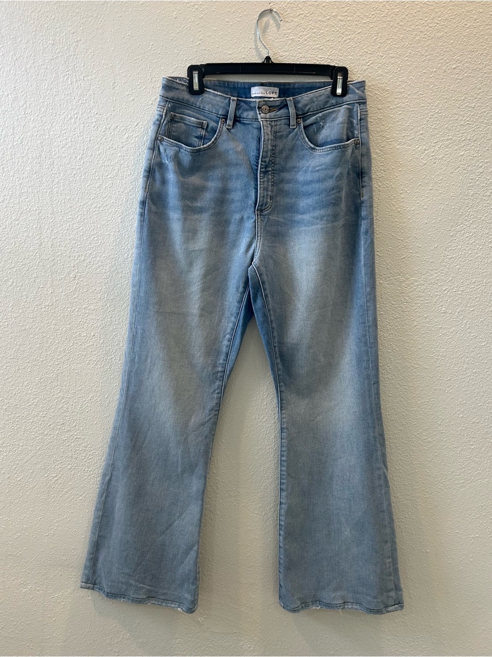 LOFT Light Blue High-Rise Flare Jeans